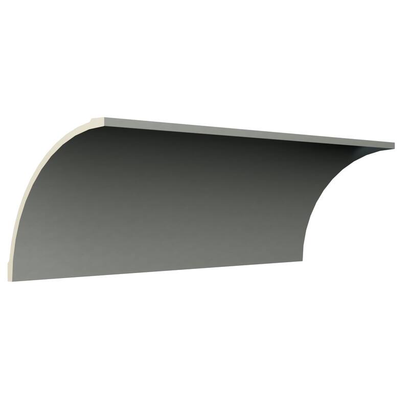 11 3/4"H x 11 3/4"P x 16 5/8"F x 96"L Hetty Crown Moulding - 1-Pack