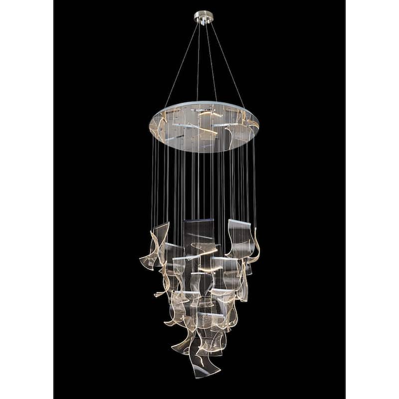 Luxury LED modern Chandelier 24 lights for Foyer staircase or hallway