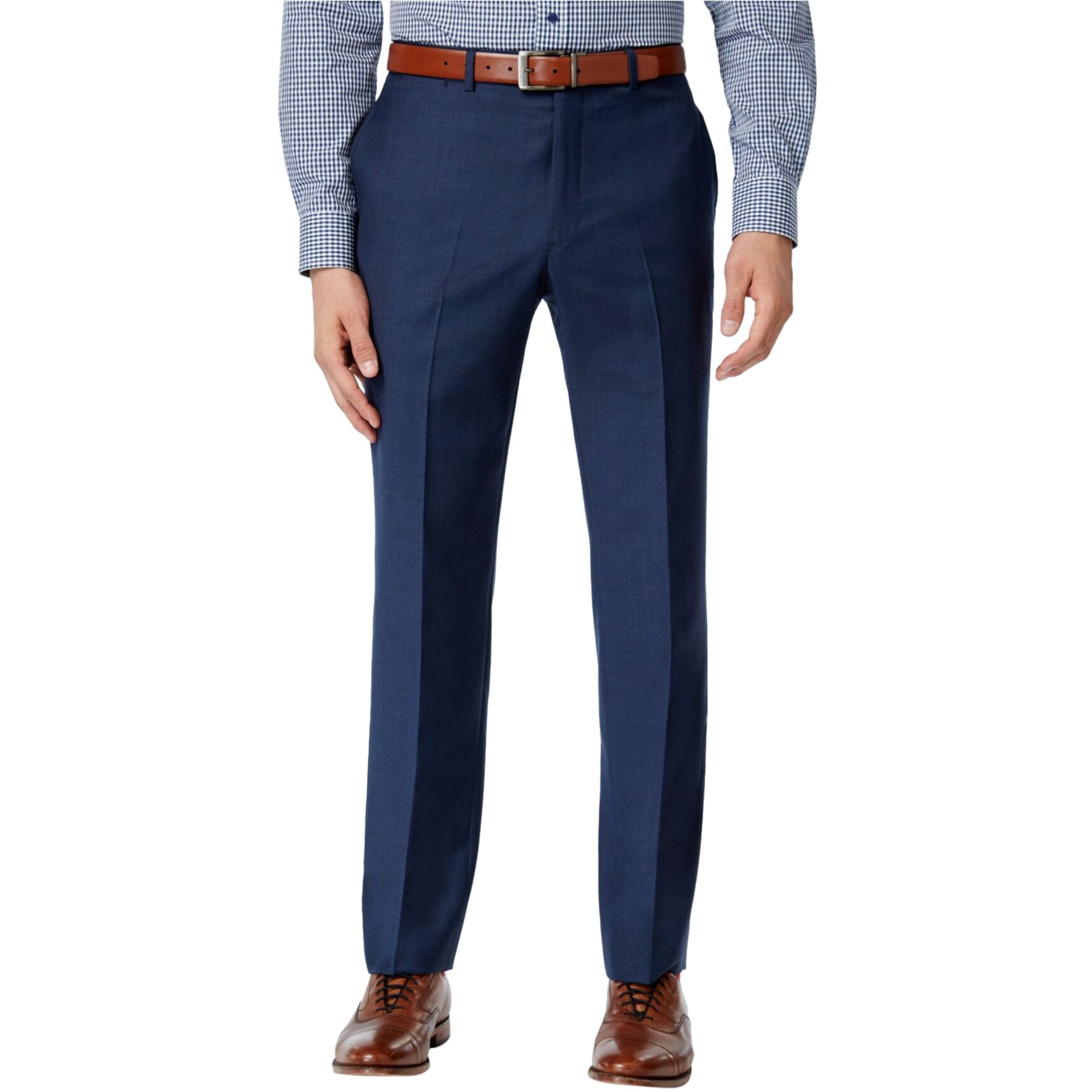 tommy hilfiger blue sharkskin suit