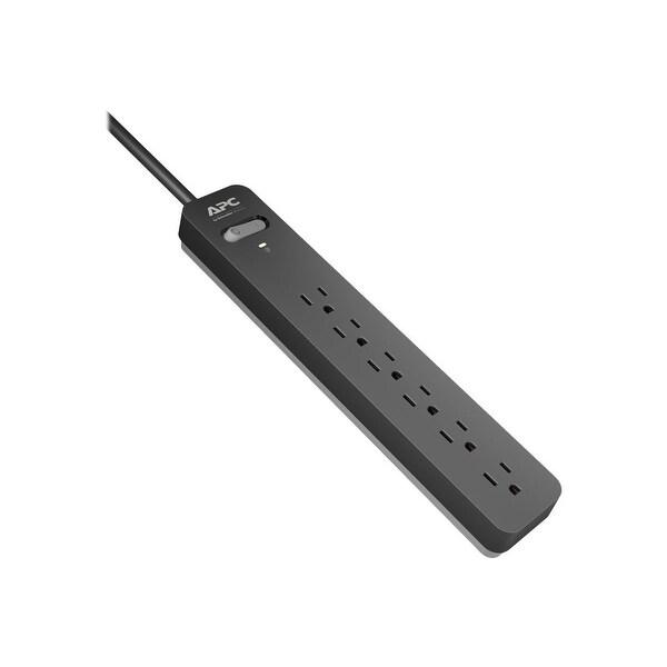 APC Surge Protector Surgearrest Surge Protector Power Strip (PE63), Black