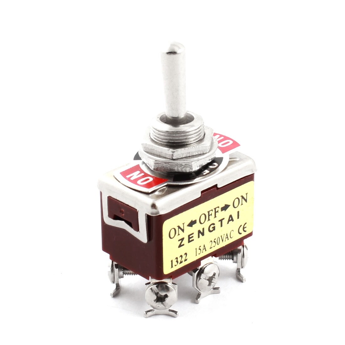 Ac250v 15a 12mm Panel Mount Dpdt 6 Screw Terminal 3 Position Toggle Switch