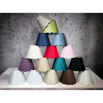 Royal Designs Scallop Empire Lamp Shade Set of 2 - 7 x 13 x 10