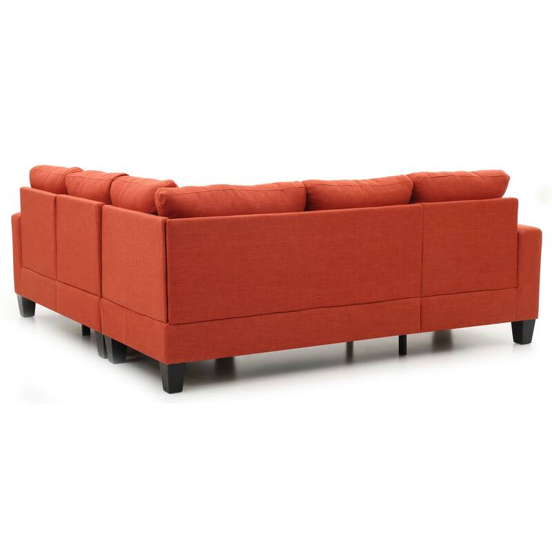 Newbury Twill Fabric Sectional Sofa