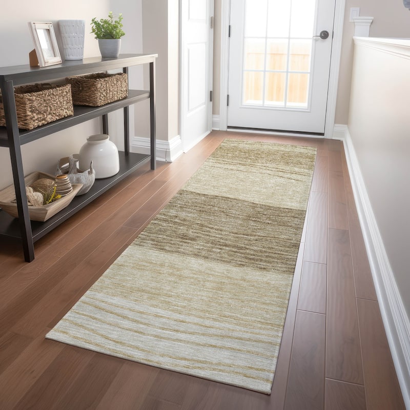 Premium Washable Super Soft Modern Ombre Mayfield Rug - Beige - 2' 3" x 7' 6" - Runner