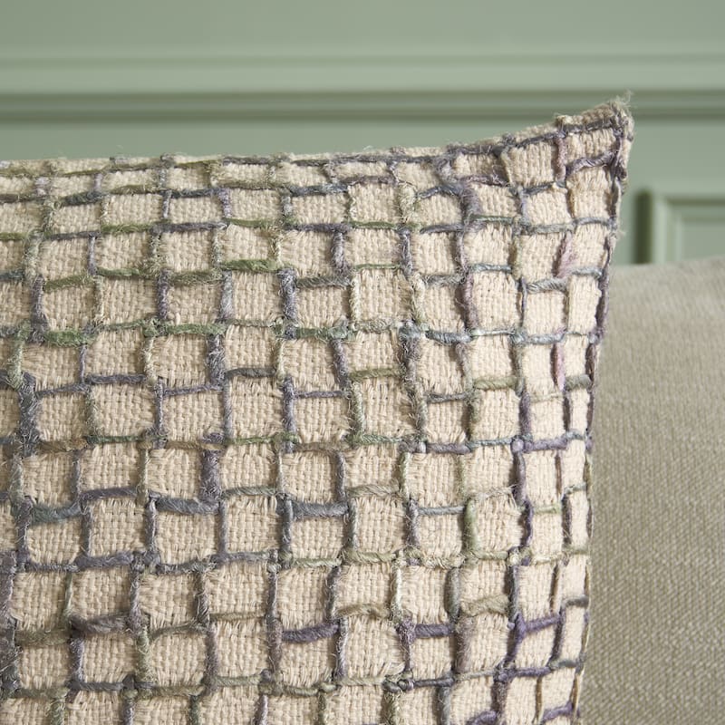 SAFAVIEH Home Quella 20-inch Grey Cotton Pillow
