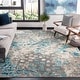 preview thumbnail 6 of 51, SAFAVIEH Madison Gudlin Modern Abstract Watercolor Rug 12' x 15' - Grey/Blue