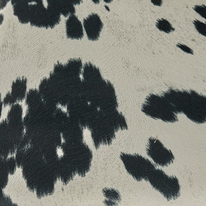 Linon Lemont Black Cow Print Counter Stool