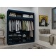 preview thumbnail 22 of 25, Manhattan Comfort Mulberry 81.3 Open Long Hanging Wardrobe Closet with Shoe Storage