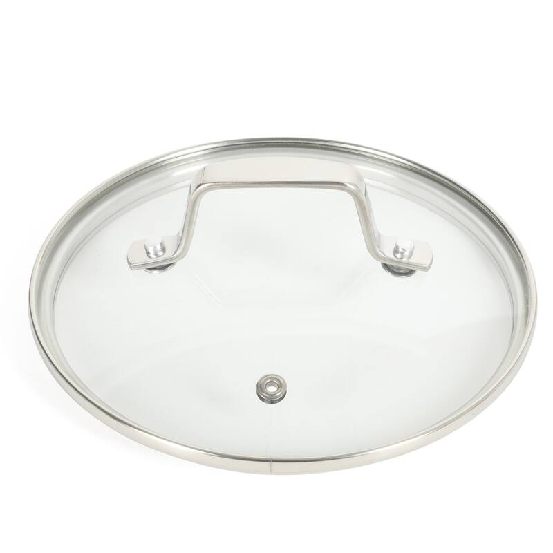 Martha Stewart Badgley Hybrid Nonstick 10 Piece TriPly Stainless Steel Pots and Pans Non-Toxic Kitchen Cookware Set -