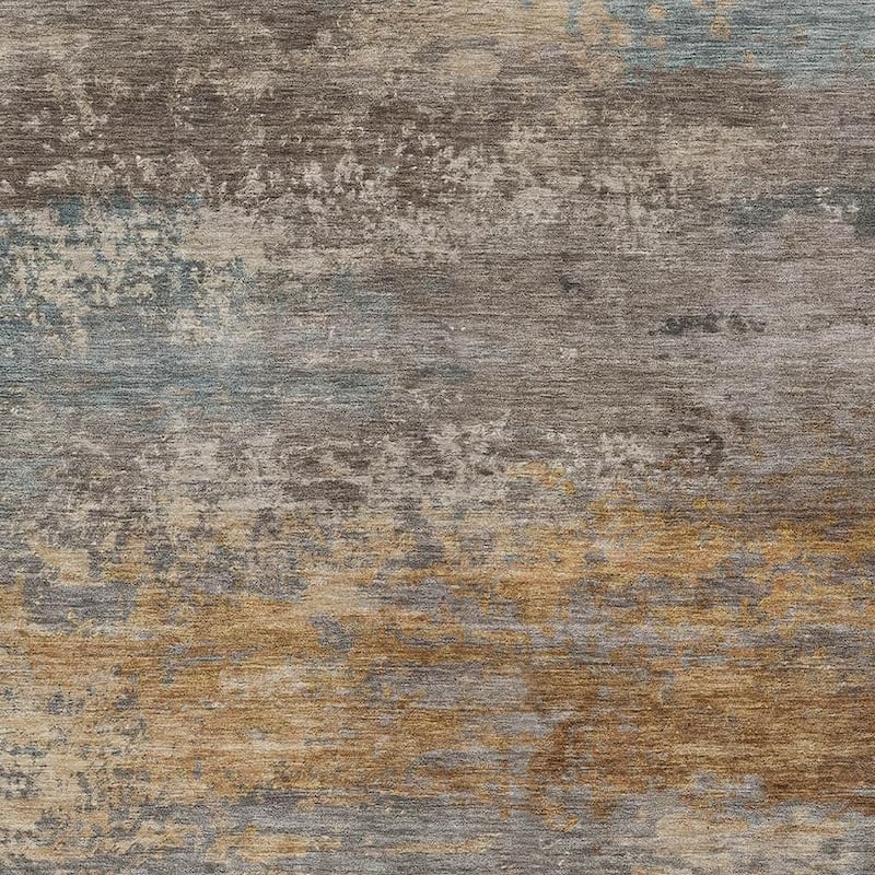 HomeRoots Abstract Transitional Rectangle Outdoor Rug