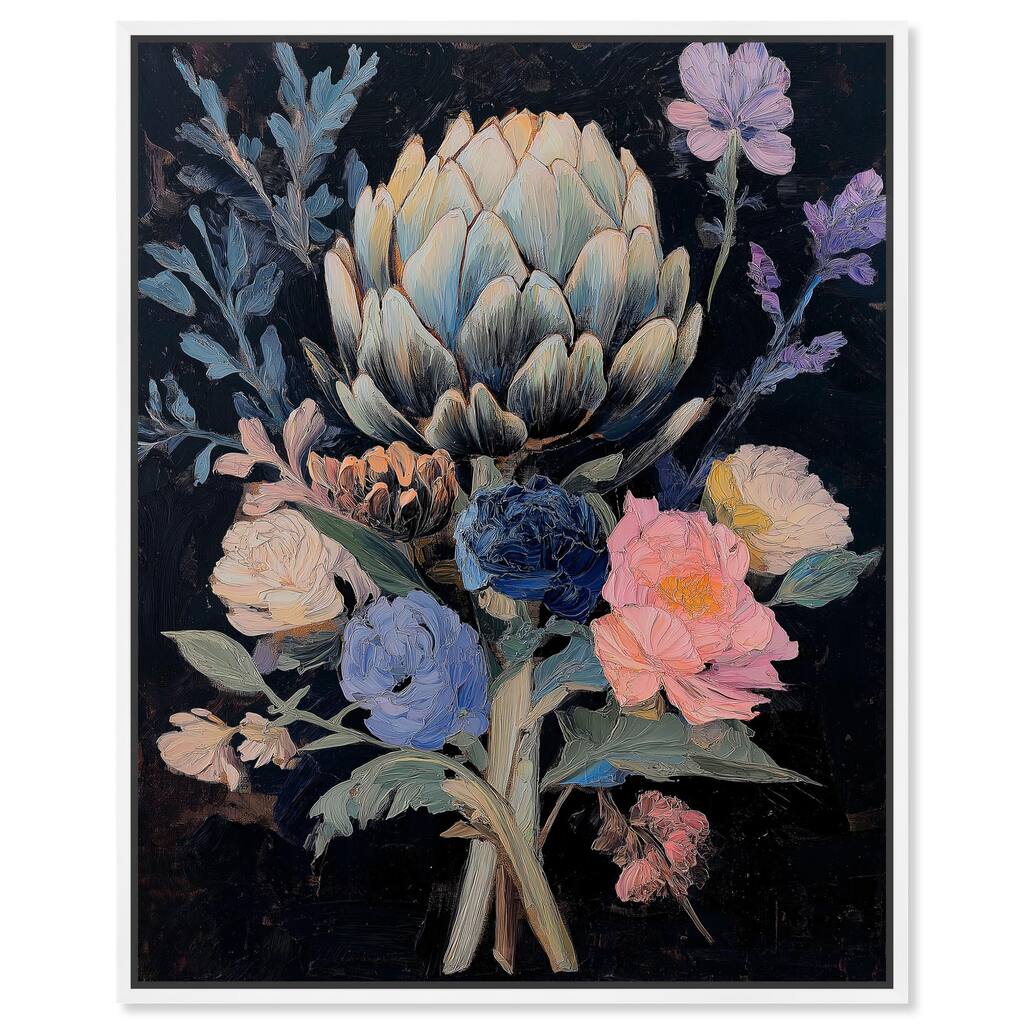 Moody Artichoke I Canvas by Art Remedy