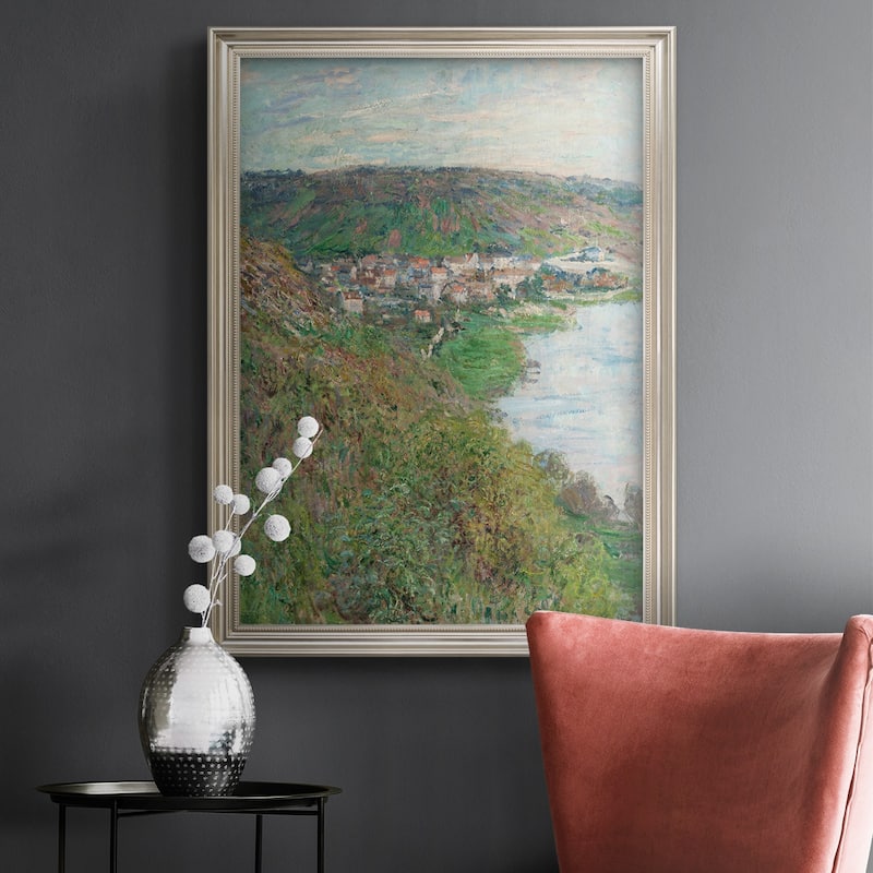 View of Vétheuil Premium Framed Canvas- Ready to Hang
