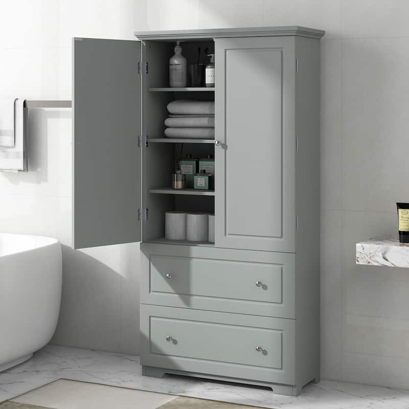 Wide Bathroom Storage Cabinet
