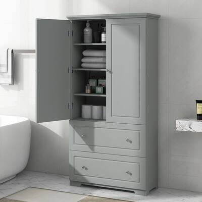 Wide Bathroom Storage Cabinet