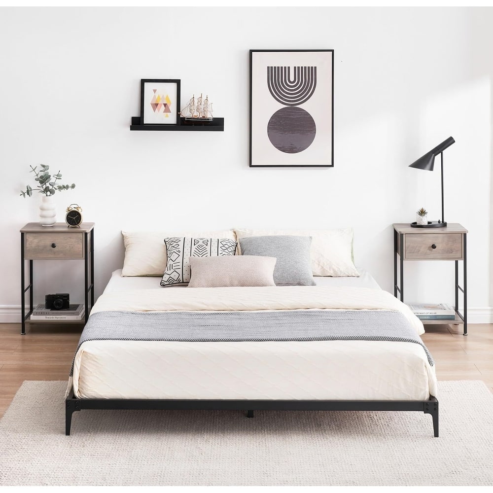 Metal Bed Frame, Low Platform Bed Frames