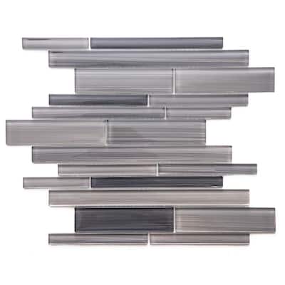 The Tile Life Rebel Brick 1x6 Taupe Glass Backsplash Wall Tile