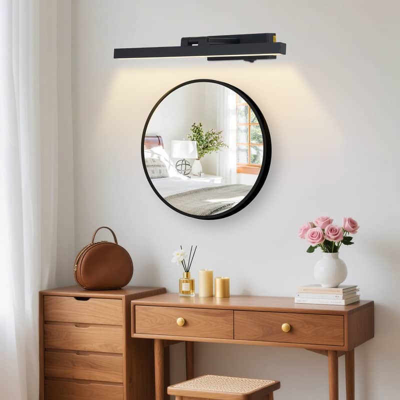 Modern Wireless LED Vanity Light 3CCT Dimmable, Remote Control, Rechargeable, Easy Magnetic Installation