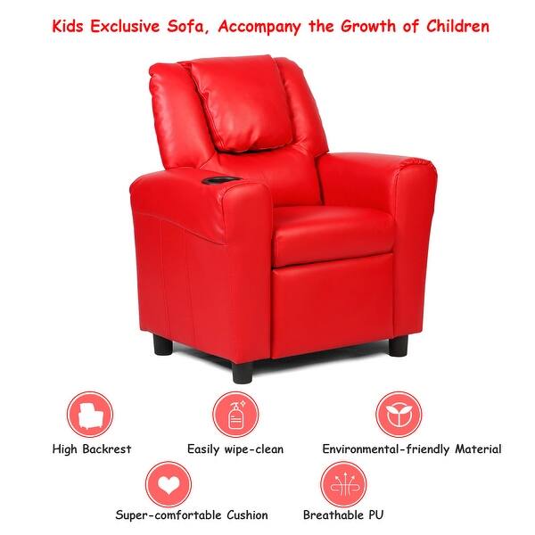 Shop Costway Kids Recliner Armchair Children S Furniture Sofa Seat