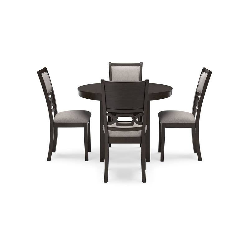 Signature Design by Ashley Langwest Dining Table and 4 Chairs (Set of 5)