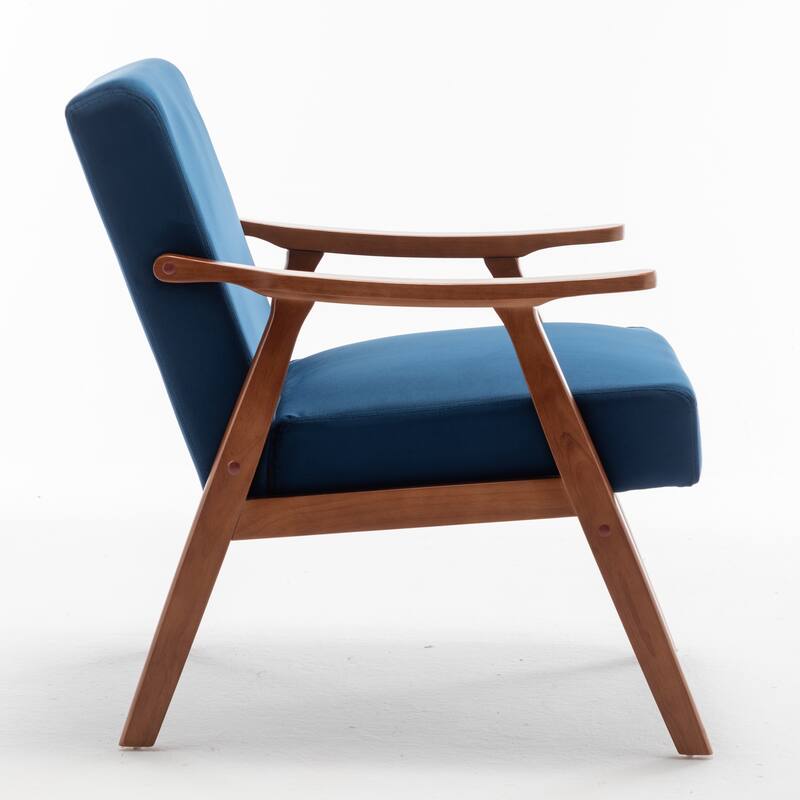Living Room Chair with Solid Wood Frame, Accent Chair Extra-Thick Backrest, Wingback Chair for Bedroom, Living Room