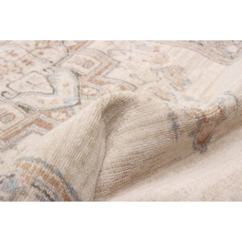 ECARPETGALLERY Machine Woven Katie Ivory Area Rug