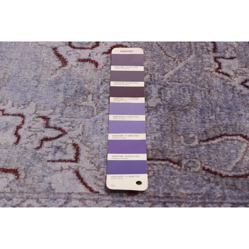 ECARPETGALLERY Hand-knotted Vibrance Purple Wool Rug - 5'11 x 8'9