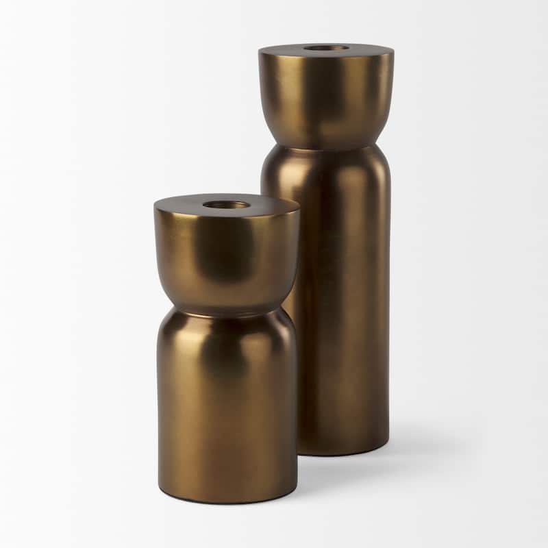 Malta Aluminum Candle Holder Large