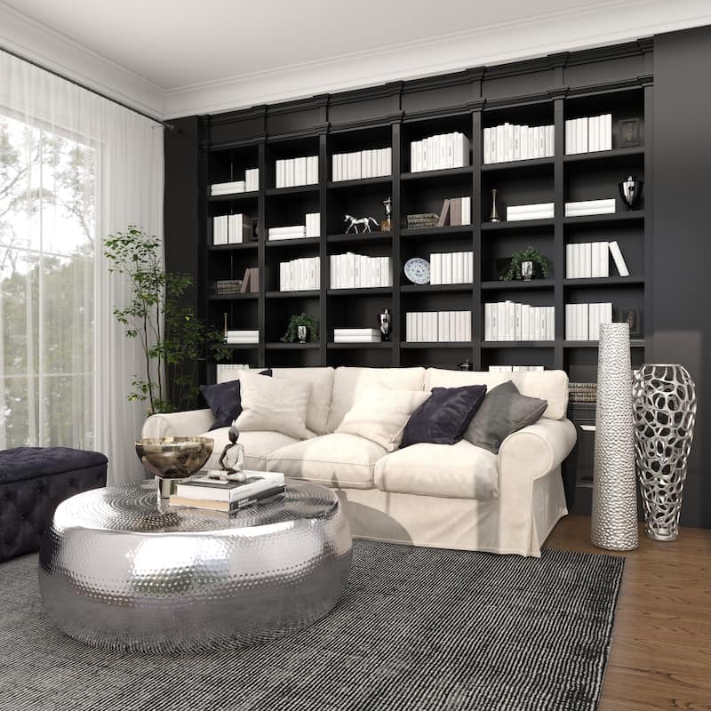 Minimalist Ceramic Modern Tall Vase with Bubble Texture - Silver, Black, Gold, White