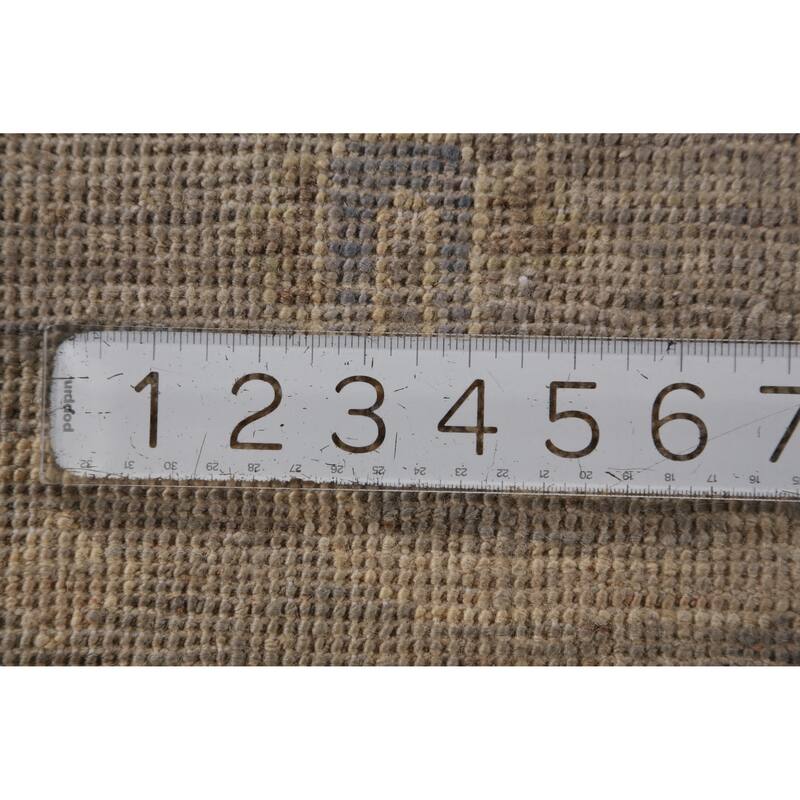 Hand Knotted Oriental 100% Wool Carpet Transitional All-Over Beige & Ivories Oushak Area Rug - 11' 8'' X 8' 9''