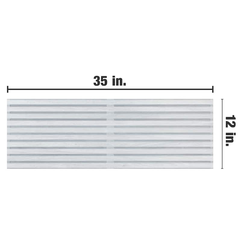 Merola Tile Spa Perla 11-7/8 x 35-1/2" Fluted Ceramic Wall Tile
