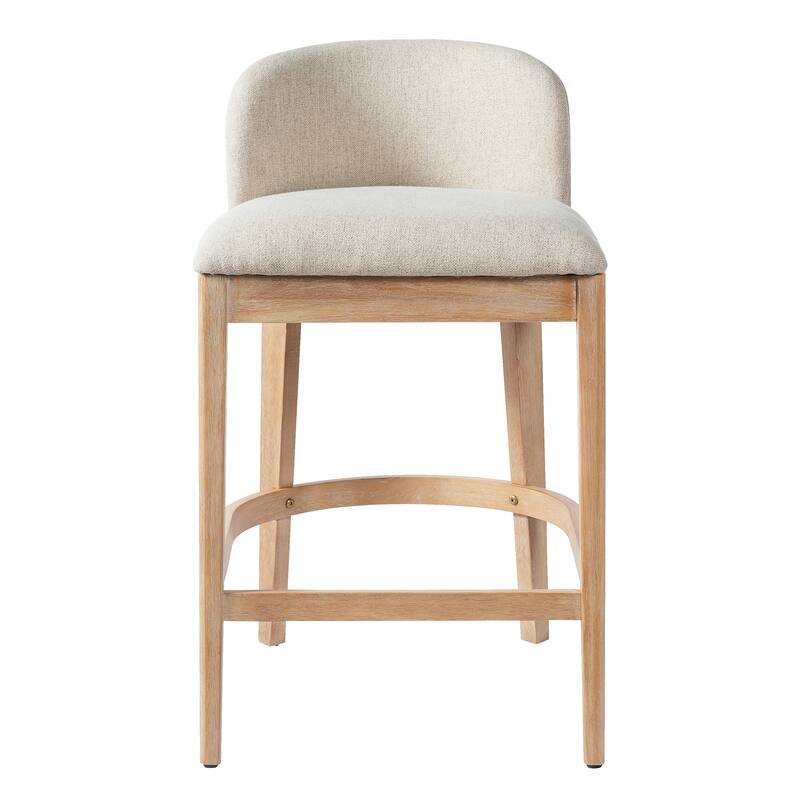 Christopher Knight Home - Calista Modern Wooden Upholstered Counter Stool