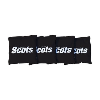 Monmouth College Fighting Scots Black Cornhole Bags