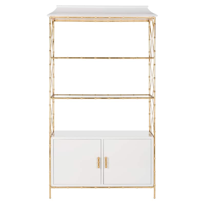 SAFAVIEH Home Adelia Bookshelf - 48"W x 20"D x 85"H