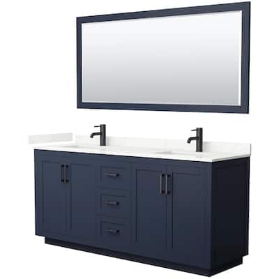 Wyndham Collection WCF292972D-QTZ-UNSM70 Miranda 72" Free Standing