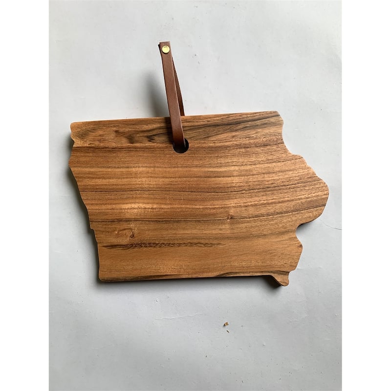 Acacia Wood "Iowa" Cutting Board - A