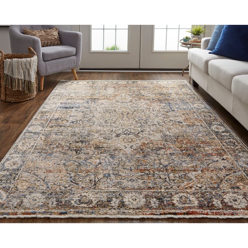 Grand Bazaar Frencess Machine Made Medallion Transitional Area Rug