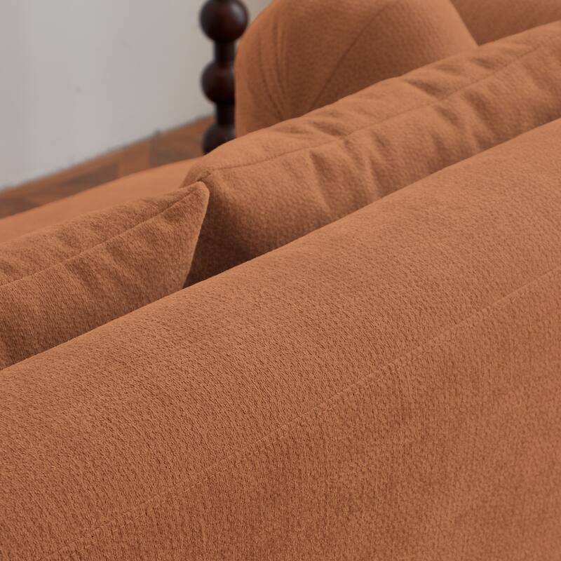 Memory Foam 2-Seater Couch,Deep Seat Modern Sofa