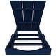 preview thumbnail 57 of 113, Shoreside Modern Poly Eco-Friendly All Weather Reclining Chaise Lounge With Wheels and Side Table (2-Piece Set)