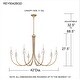 preview thumbnail 9 of 7, Remy 6-Light Bronze Gold Chandelier