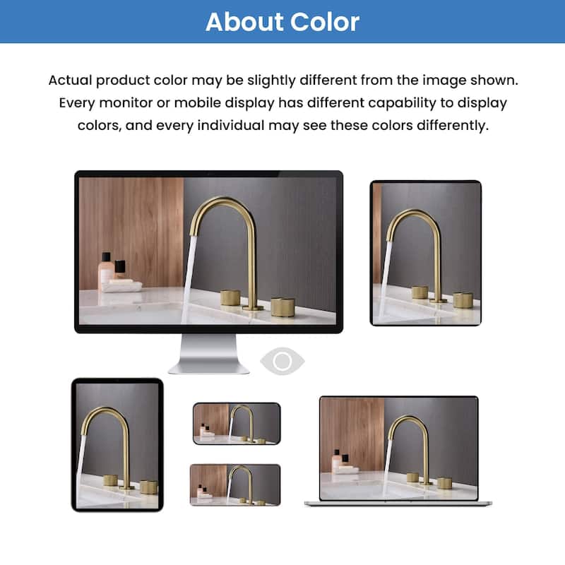 Circular X 8" Bathroom Sink Widespread Faucet with Drain Assembly