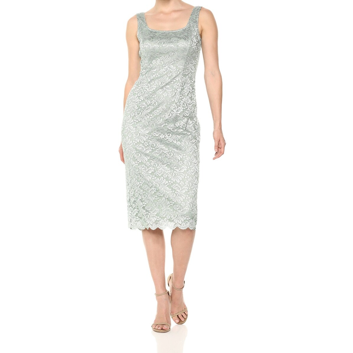 sage green sheath dress