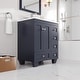 preview thumbnail 16 of 42, Eviva Acclaim 28 in. Bath Vanity with White Carrara Quartz Top