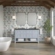 preview thumbnail 32 of 57, Breckenridge 60" Double Vanity, Serenity Blue - 60D
