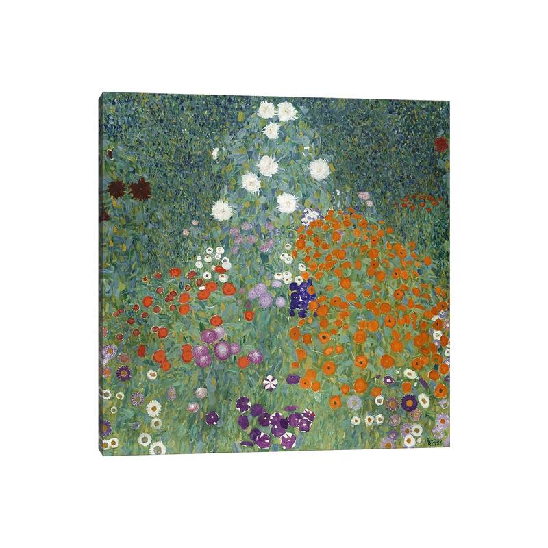 iCanvas "Bauerngarten (Cottage Garden), 1907 " by Gustav Klimt Canvas Print