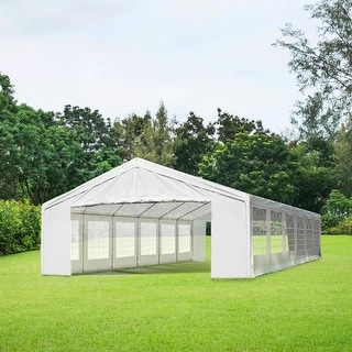 Outsunny Party Tent Event Canopy with Sidewalls an
