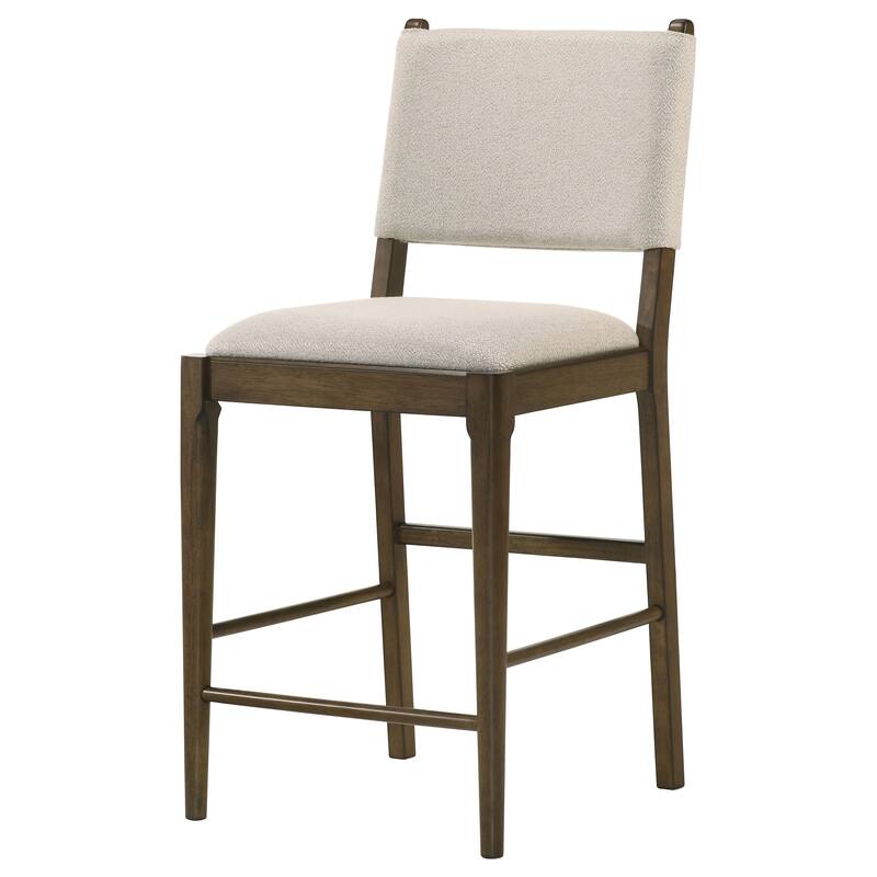 Crispin Brown Upholstered Counter Side Chair (Set of 2)