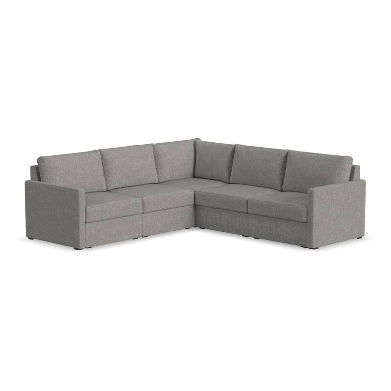 Flex 102 in. W Straight Arm Modular Sectional Sofa by Flexsteel - 102" x 35" x 102"