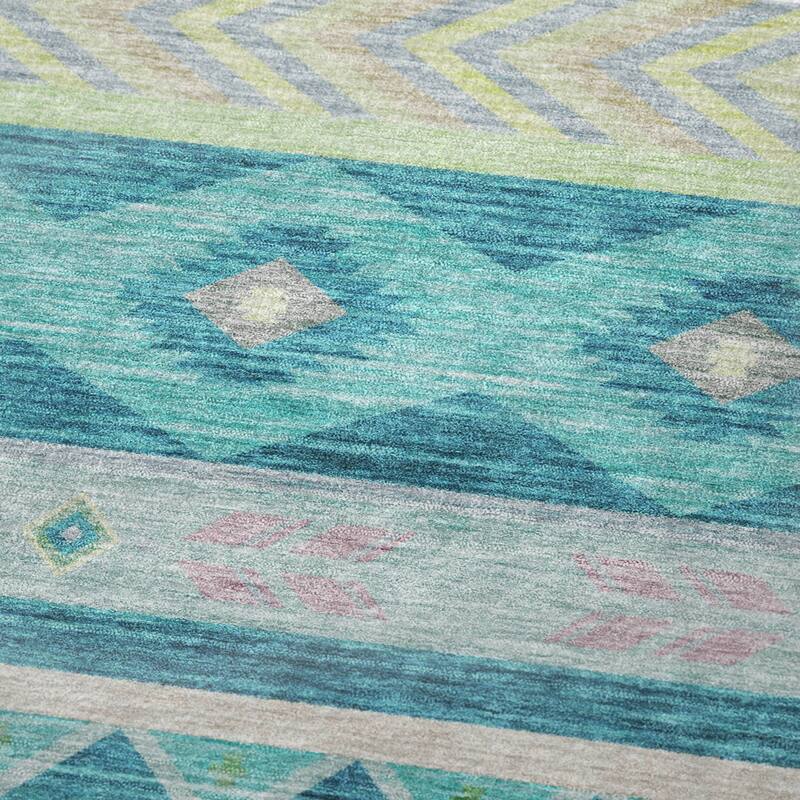 Premium Machine Washable ASB178 Southwest Tribal Sherpa Throw Blanket