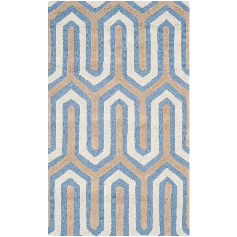 SAFAVIEH, Handmade Cambridge Faiza Modern Moroccan Wool Rug