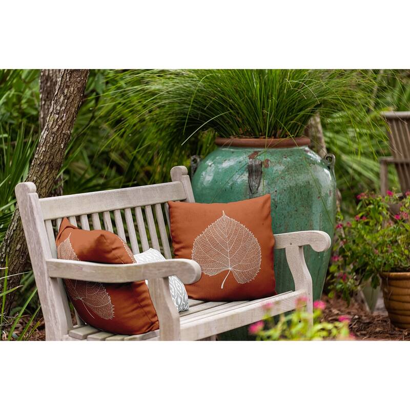Leaf Study Fall Indoor/Outdoor Throw Pillow